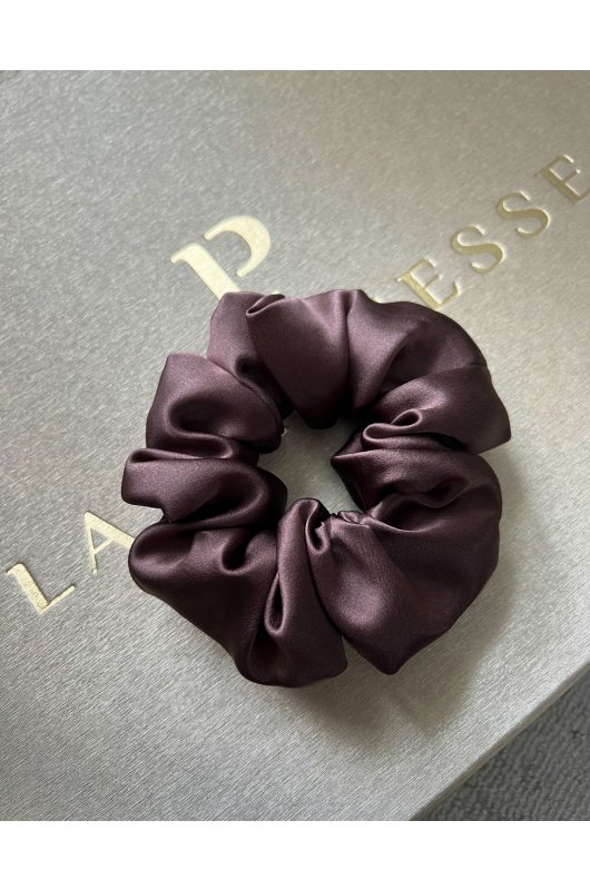 Pure Silk Hair Scrunchie - Maple