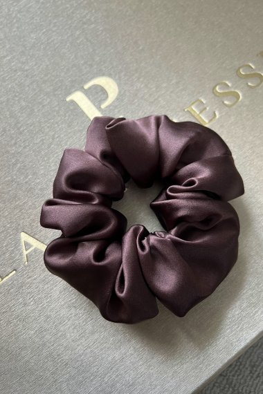 Pure Silk Hair Scrunchie - Maple