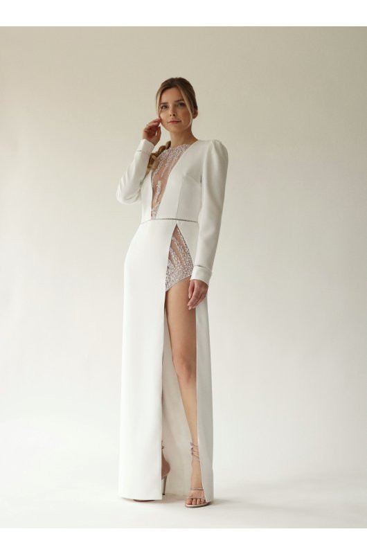 RED CARPET MERMAID ASYMMETRIC DRESS