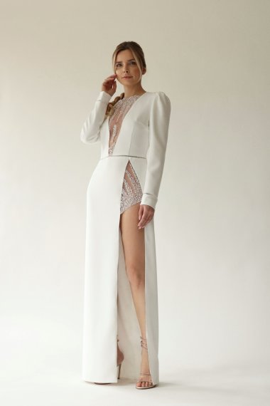 RED CARPET MERMAID ASYMMETRIC DRESS