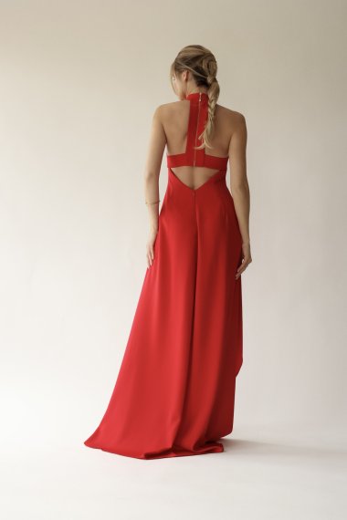 RED MAXI DRESS