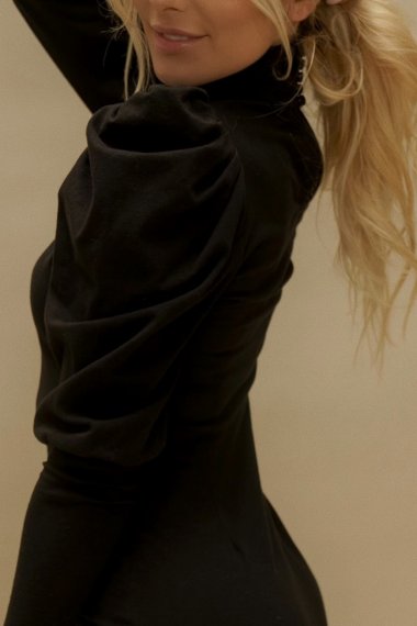 PUFF SLEEVE DRESS